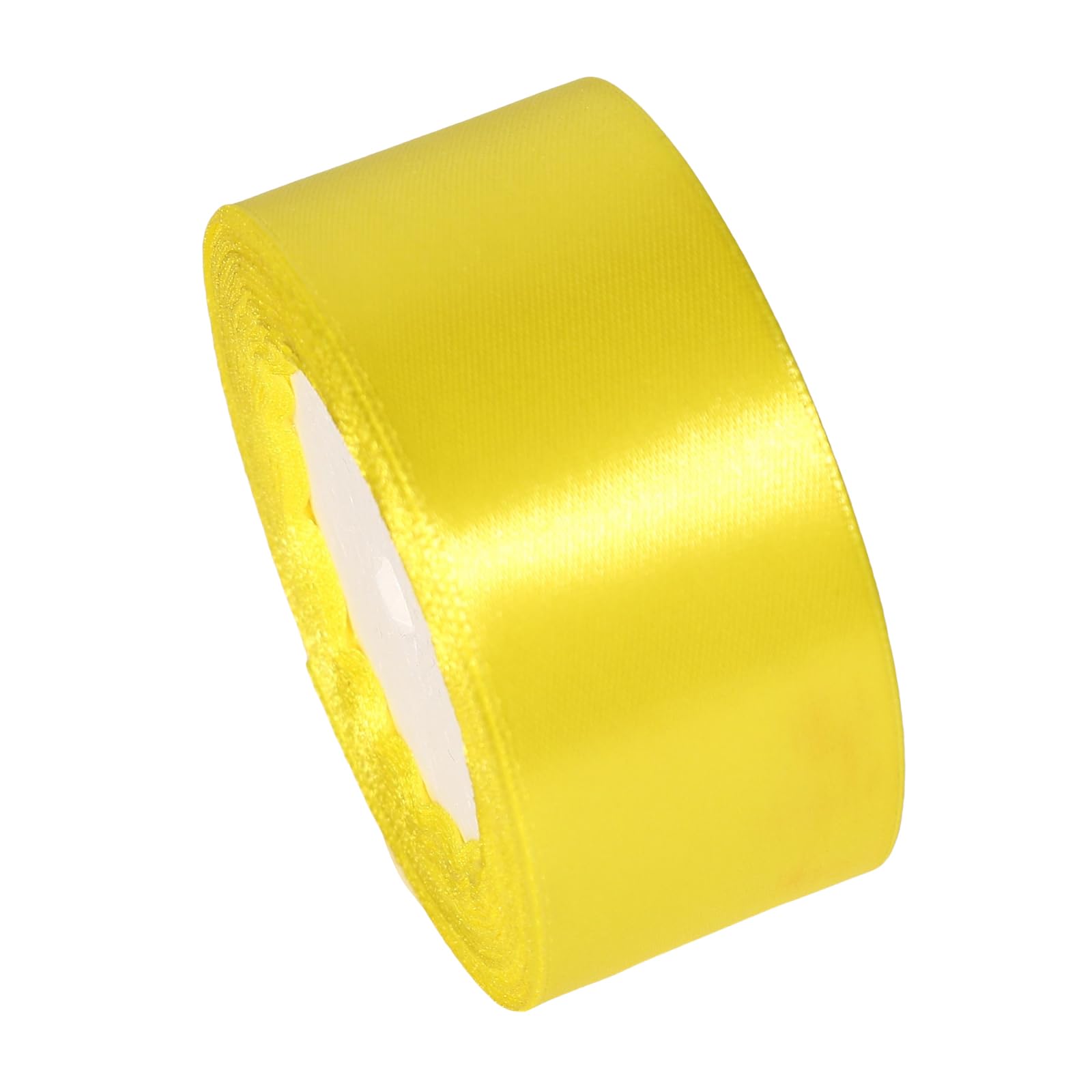 Dishaur 40mm Yellow Satin Ribbon for Gift Wrapping 22M Fabric Ribbon for Crafting Sewing, Christmas, Hair Bows and Cake Decoration - Image 3