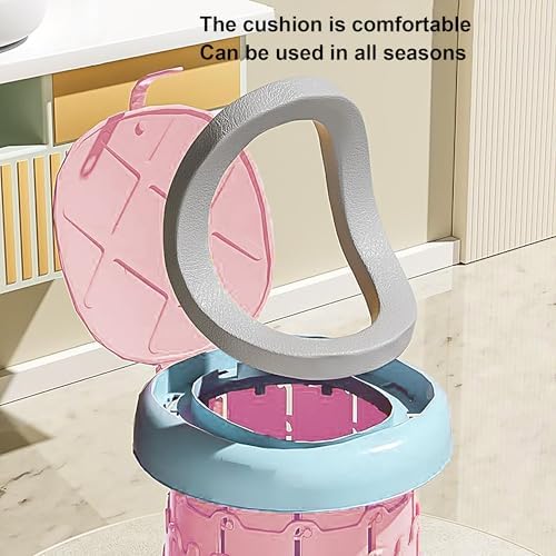 PVC Portable Potty, Children's Foldable Toilet, Baby Travel Urinal (Pink) — 사진 3