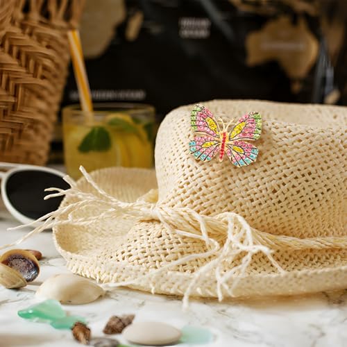 Image of 7 PCS Women Brooches Pins Bulk, Rhinestone Crystal Vintage Brooches, Hummingbird Owl Butterfly Bee Dragonfly Animal Brooch Pin for Women Gifts