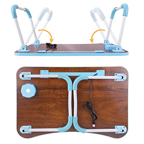 Slendor Laptop Desk Foldable Bed Table Folding Breakfast Tray Portable Lap Standing Desk Notebook Stand Reading Holder For Bed/Couch/Sofa/Floor #TOP7