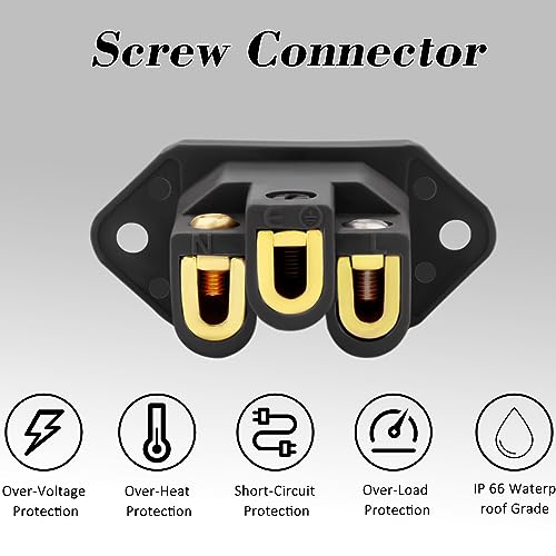 Conector de corriente Monosaudio IEC C14 negro miniatura 4