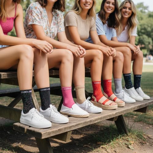 Chaussettes paillettes femme OZABI parfaites avec vos baskets - 2