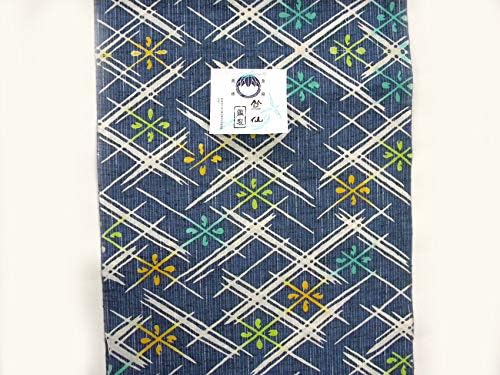 竺仙] 浴衣反物（ちくせん） 綿紬注染浴衣 菱1-418 竺仙 浴衣 メルカリ