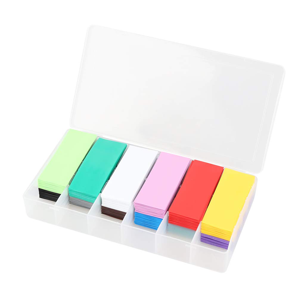 300pcs 12 Colors Each 25pcs Heat Shrink Tubing Flat Diameter 29.5mm Tube Shrink Film Assorted Kit