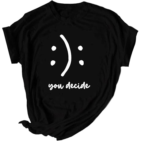 You Decide Mood Happy Sad Women's Unisex T-Shirt: Spread Holiday Cheer with Style