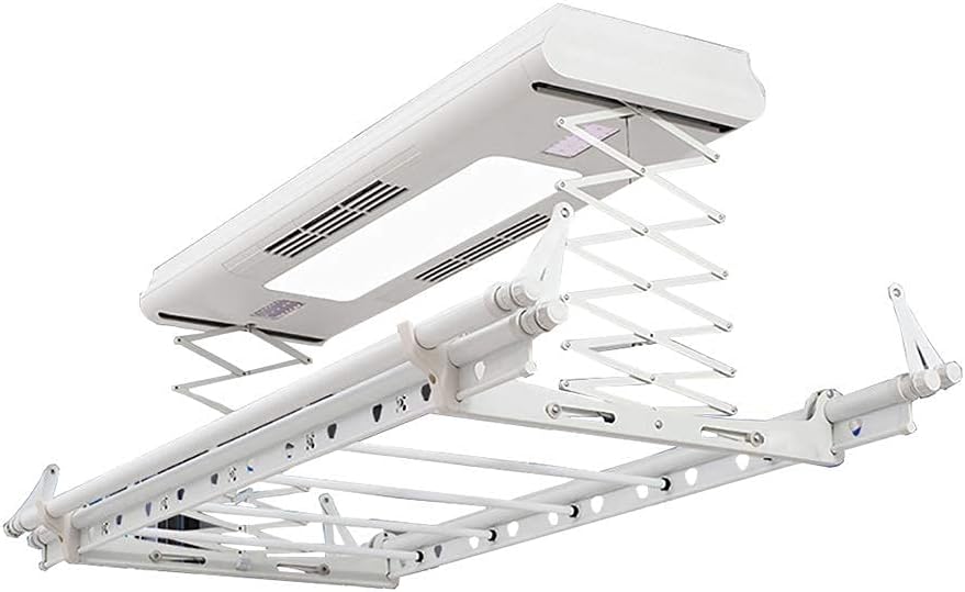 Clothes Rail Rack s,Smart Remote Control Lifting Clothes Pole,Control Automatic Integrated Ceiling Expansion Ceiling Mounted with Led Light