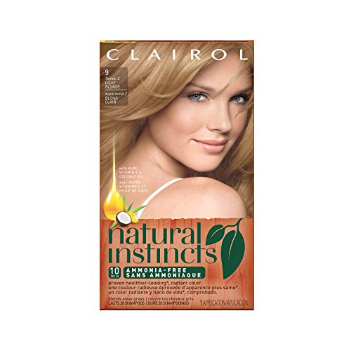 Clairol Natural Instincts Non-Permanent Color, 09 Light Blonde ( pack of 3)