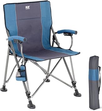 Amazon Sunbelt アウトドアチェア リラックスチェア ハイバック 背もたれ 耐荷重200kg 折り畳み 組立不要 収束型 カーテン キャンプ お釣り 椅子 ブルー Sunbelt スポーツ アウトドア
