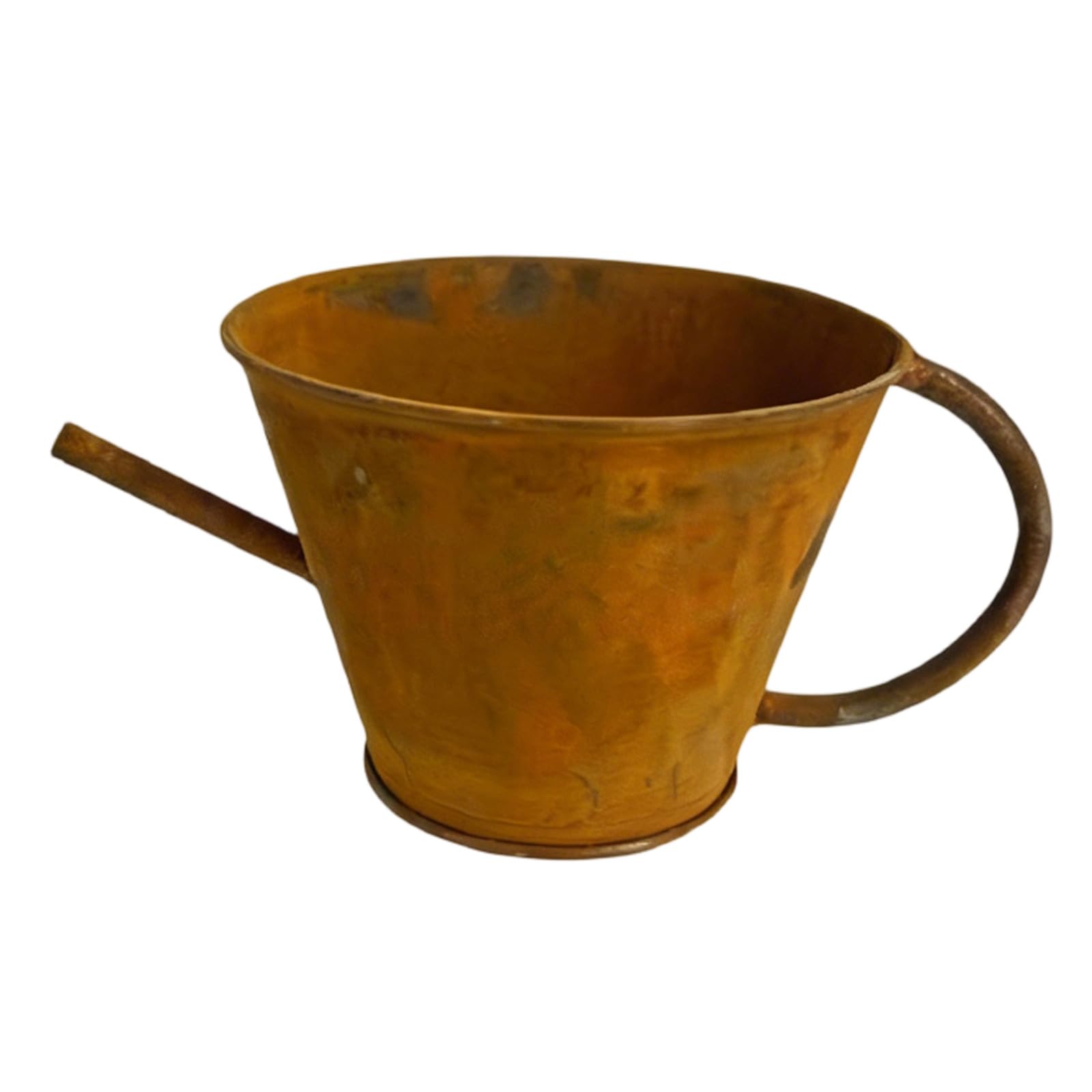 Piceioep Reros Styles Distressed Iron Teapot Planter Rusty Farmhouse Waterer Flower Pots for Home and Garden Decoration Artistic Unique Iron Teapot Shaped Flower Pots