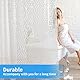 OTraki Duschvorhang Transparent, Duschvorhang Extra Lang 180 x 200 cm, Duschvorhang Schwer 3D Effekt, Duschvorhang Anti Schimmel, Shower Curtains Wasserdicht mit 12 Vorhanghaken
