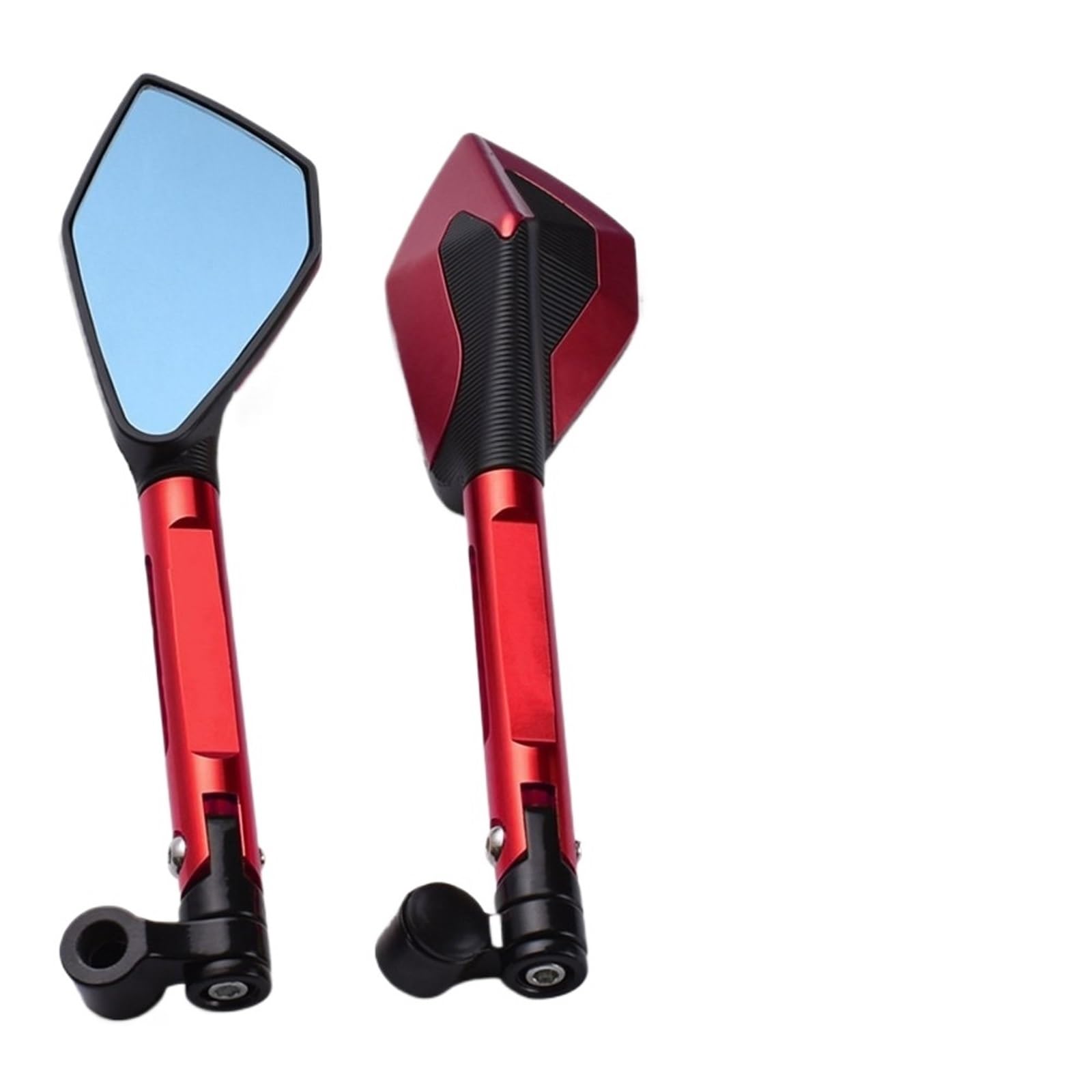 Espejo moto lateral anti-vértigo en color rojo para el modelo Honda Hornet 600 6