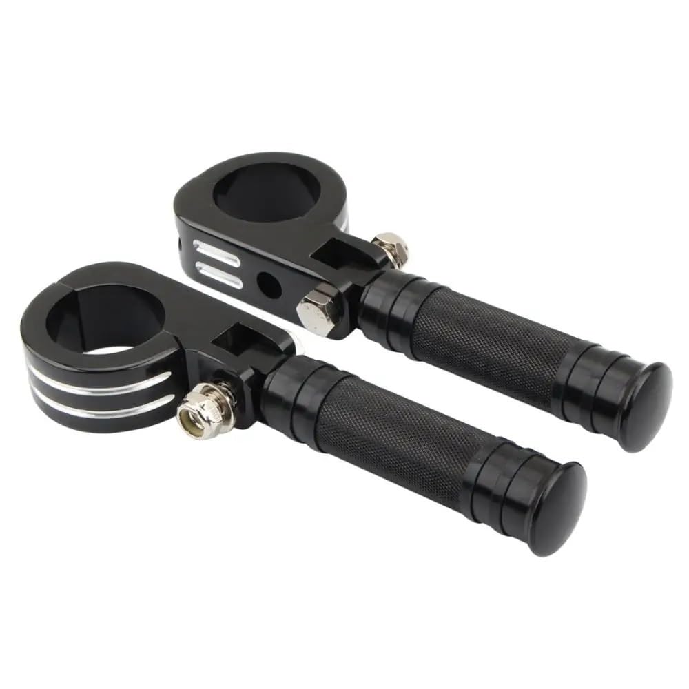 Repose Pieds Avant Repose-pieds 38mm avec pinces montage pour Chopper Bobber barre protection du moteur moto et autoroute