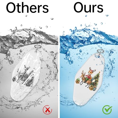 Image of 48 Pcs UV DTF Stickers Christmas Fox Sticker for Keychain