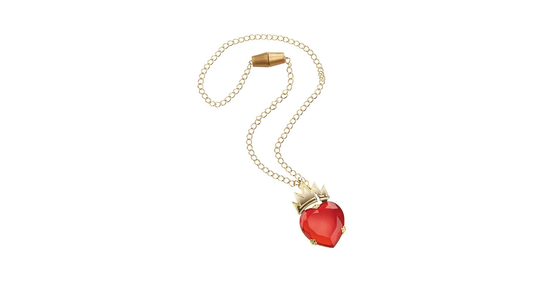 Amazon.com: Disney Descendants Evie Red Heart Crown Necklace