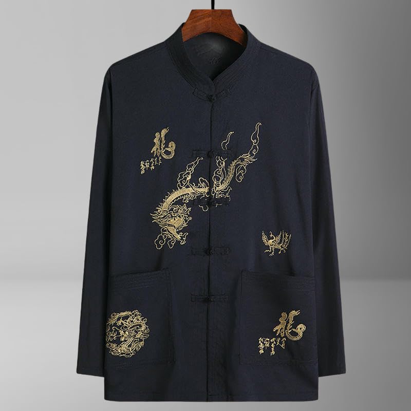 Chemise Hanfu homme idéale pour méditer et pratiquer le Tai Chi au printemps - 6