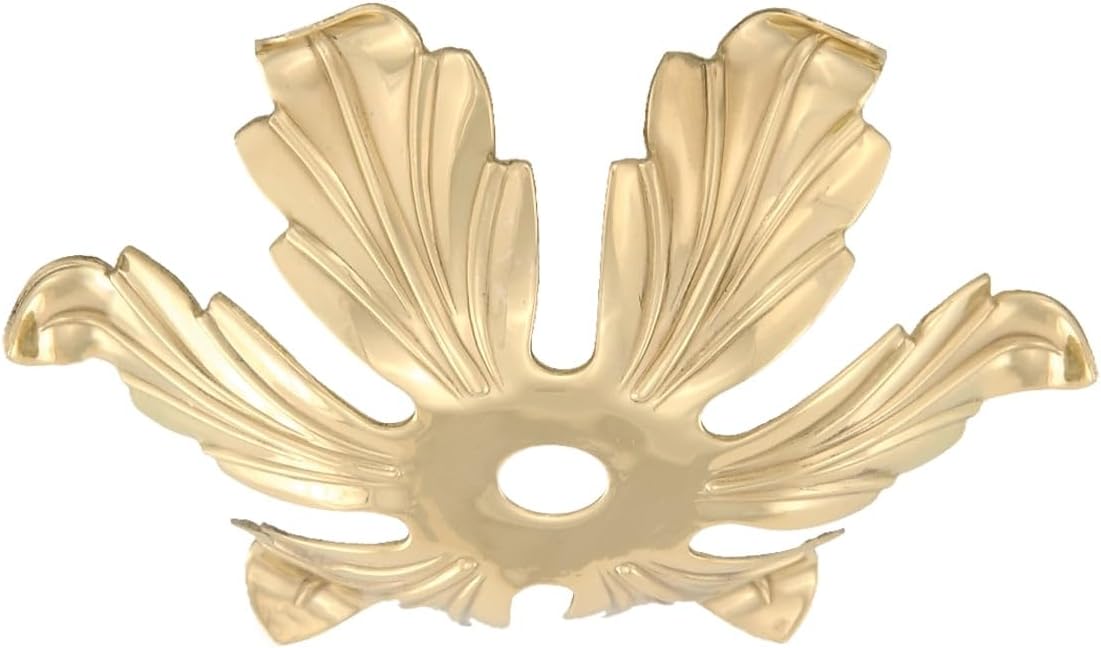 B&P Lamp® Stamped Brass Bobesche, 4" Dia.