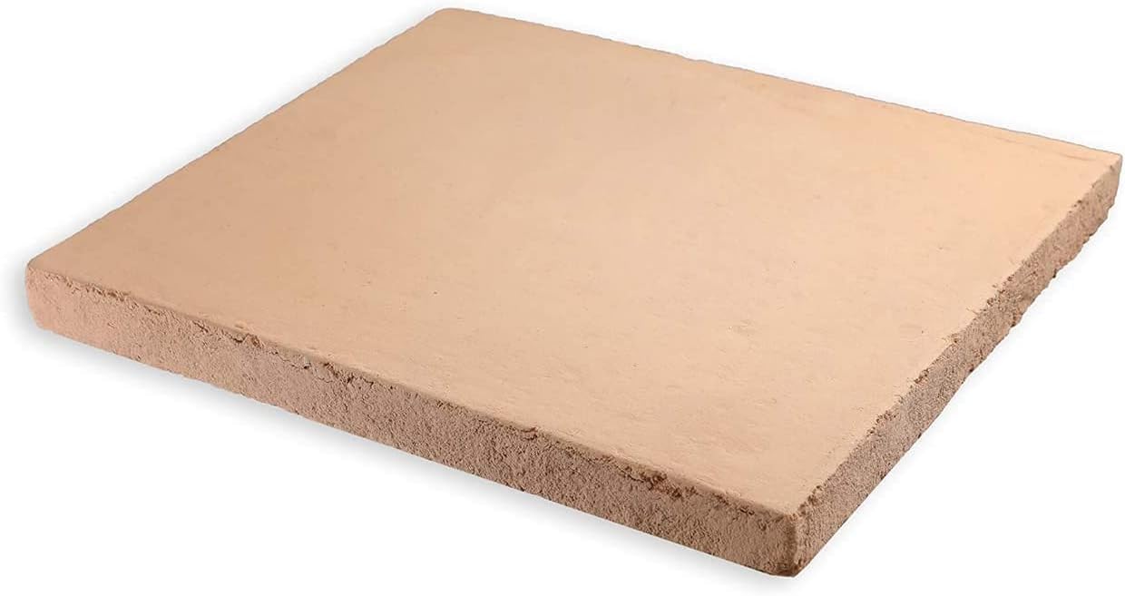 Megashopitalia Refractory Stone Casapulla Biscuit for Pizza Oven Saputo Made in Italy (L30xD30xH2cm)