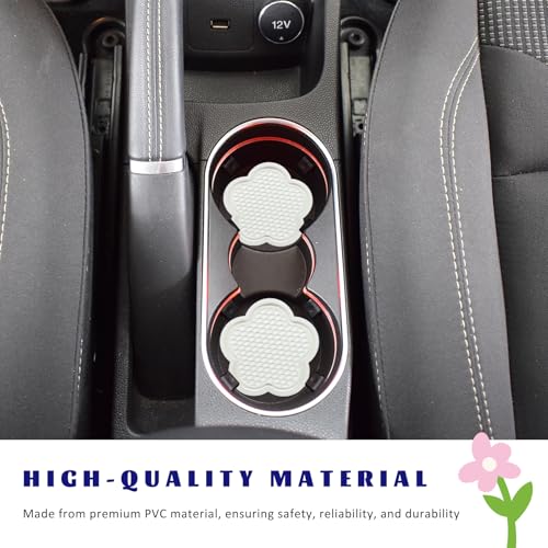 4 PCS Portavasos para Auto, Silicona Antideslizante Blanco miniatura 4