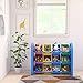 ECR4Kids 3-Tier Toy Storage Organizer with Bins, Blue with 12 Assorted-Color Bins, GREENGUARD Gold Certified Toy Organizer and Storage for Kids’ Toys, Kids’ Toy Storage (ELR-0216)