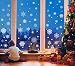 273pcs Christmas Snowflake Window Clings Decals White Snowflakes Stickers Decorations for Holiday Celebration Merry Christmas Winter Frozen Theme Party Snow Ornaments Supplies