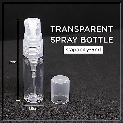 Image of nsb herbals Plastic Empty 10 Ml Clear /Transparent Mini Pocket Pen Spray Bottles Refillable Bottle Sanitizer, Perfume, Attar, Lotion, Essential Oils, Aromatic Water, Blend (3)