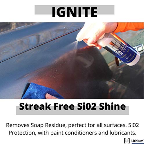 Lithium Auto Elixirs Ignite After Wash - Waterless Car Wash Exterior Care Products - Streak-Free Si02 paint and Glass protectant with Hydrophobic Ceramic Ingredients - Conditions and Shines Surfaces - Image 5