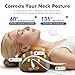 nimbleleap Pillow Massage Neck Hump 3-in-1 Massager Pillow with Heat, Deep Tissue Relief Neck Traction, Cervical Support Hump Corrector for Women and Men, Memory Foam Support