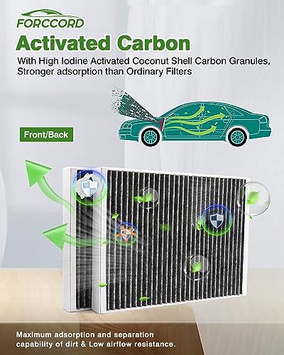 Image of 2-Pack Cabin Air Filters for BMW X5 X6 X7 2019-2026, 530I 540I 530E 2017-23
