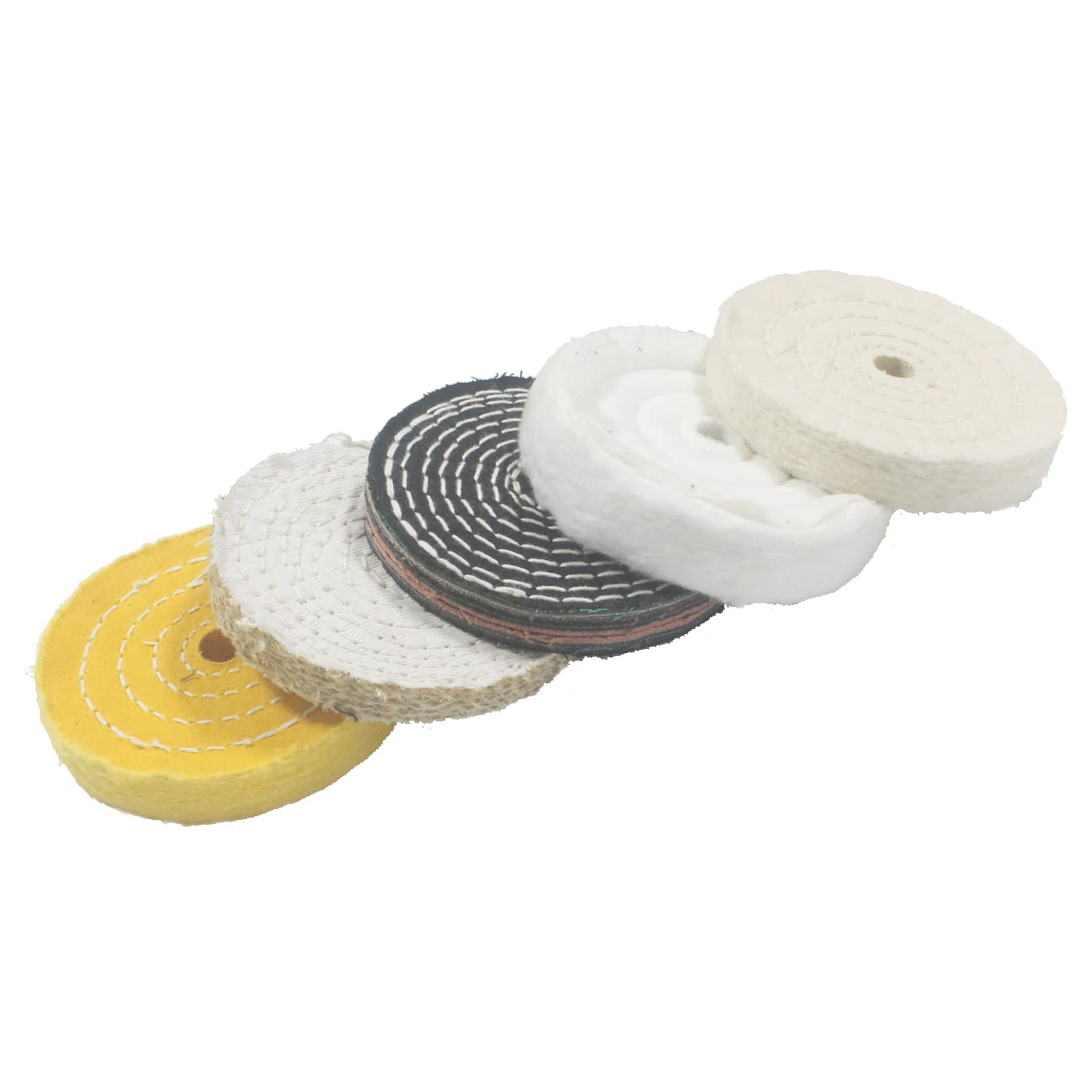Abrasive Buffing Wheels - 5 Pack -1