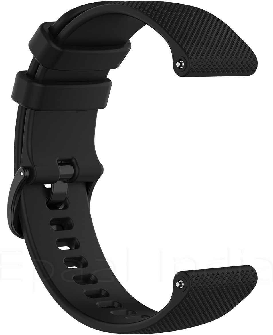 Epaal® 22mm Universal Silicone Strap with Dots Texture for all 22mm Smart Watches, Watch 3 45mm / Gear S3 Classic/Frontier/Huawei GT2/Realme S/S Pro (Check compatible models in description)