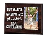 Elegant Signs Only The Best Grandparents Get Promoted Gift for Grandparents Ultrasound Picture Frame Gift for Great Grandpa Ultrasound Gift