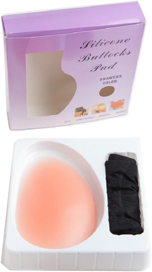 Junning Silicone Insert 2 Pads Shapewear Knickers Buttock Backside Bum Padded Butt Enhancer Hip up Underwear Panties