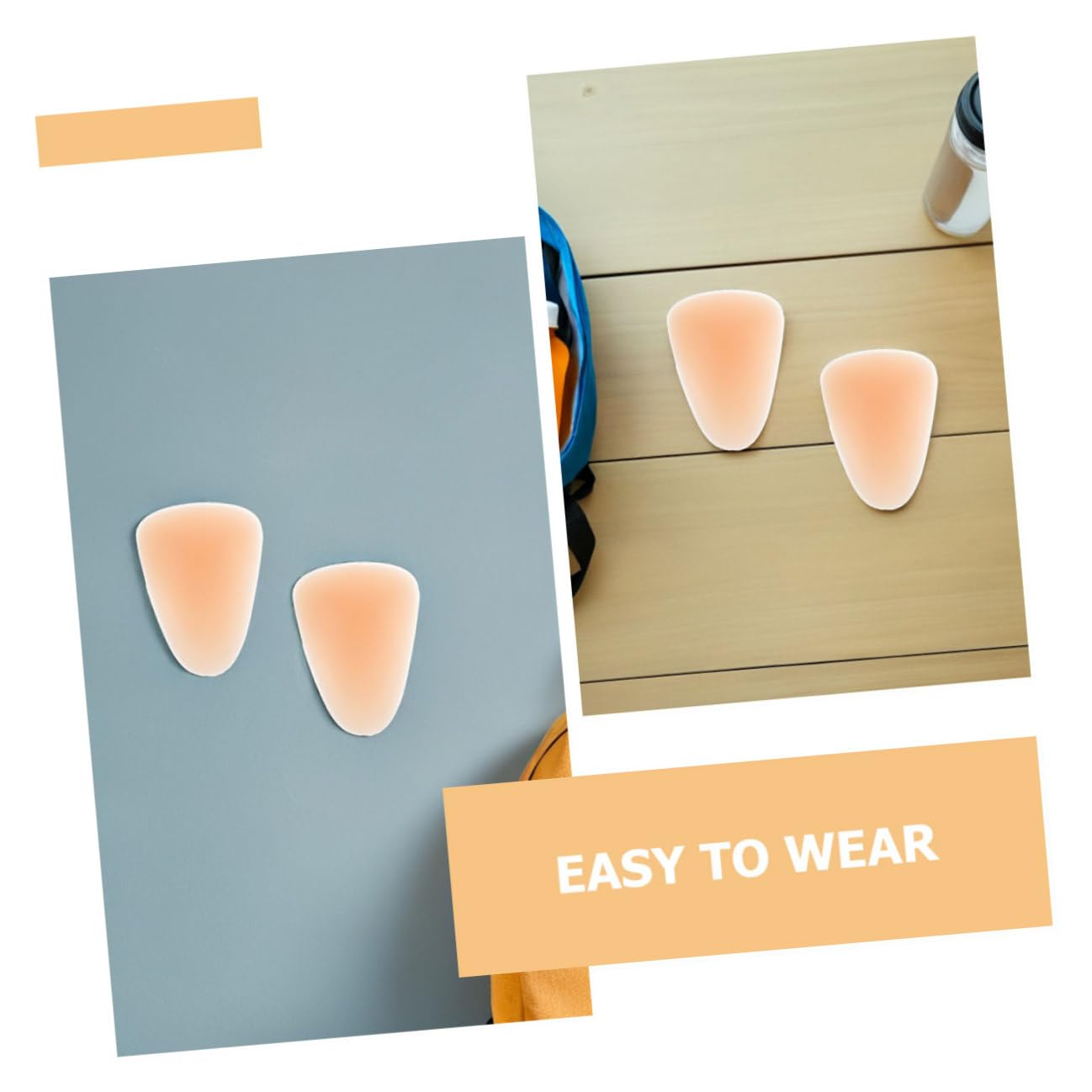 Toyvian Ginocchiere in Silicone per Pattinaggio e Sci Unisex Beige 4 Pezzi Alta Elasticità e Facile da Indossare Stabilizzatore del Ginocchio Sportivo
