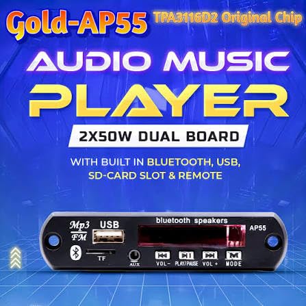 Image of Sam AP55 TPA3116D2 100 Watt MP3 FM /USB /AUX /TF /MIC /Card MP3 Stereo Player Decoder Module Kit for Audio Amplifier