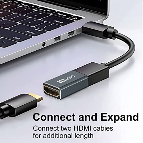 Adaptador HDMI Hembra a Hembra Twozoh 8K Pack de 2 miniatura 6