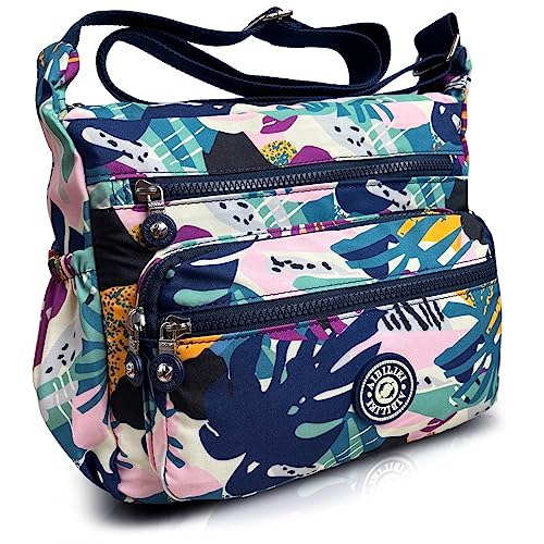 AIBILIEI Sac à bandoulière pour femme, sac à bandoulière pour shopping, travail, voyage(6-Vert)