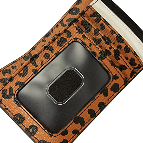 Fossil Women's Logan Faux Leather Wallet Slim Minimalist Zip Card Case With Keychain, Cheetah (Model: Sl6356989) #TOP3