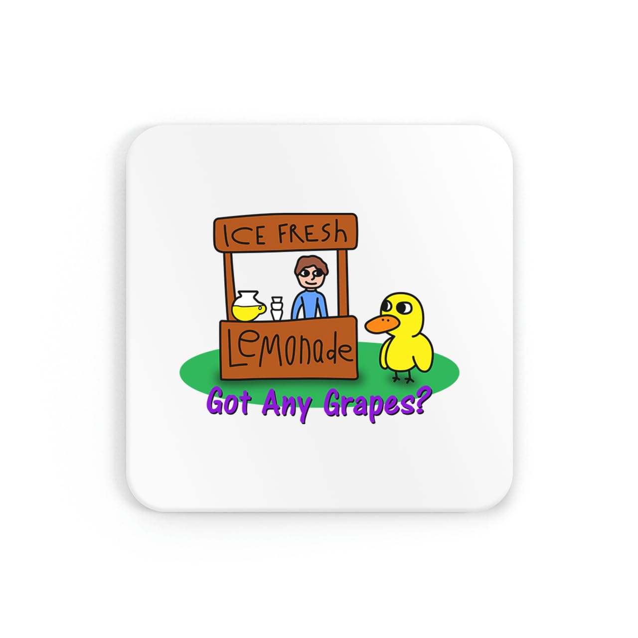 Ice Fresh Lemonade meme novelty Got any Grapes meme joke coaster drinks mat drinks coaster tea coffee cute fun funny pretty aesthetic