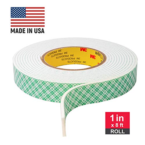 Double Sided Tape for Scrapbooking, Card Making, Craft Projects, White Foam Tape, 1