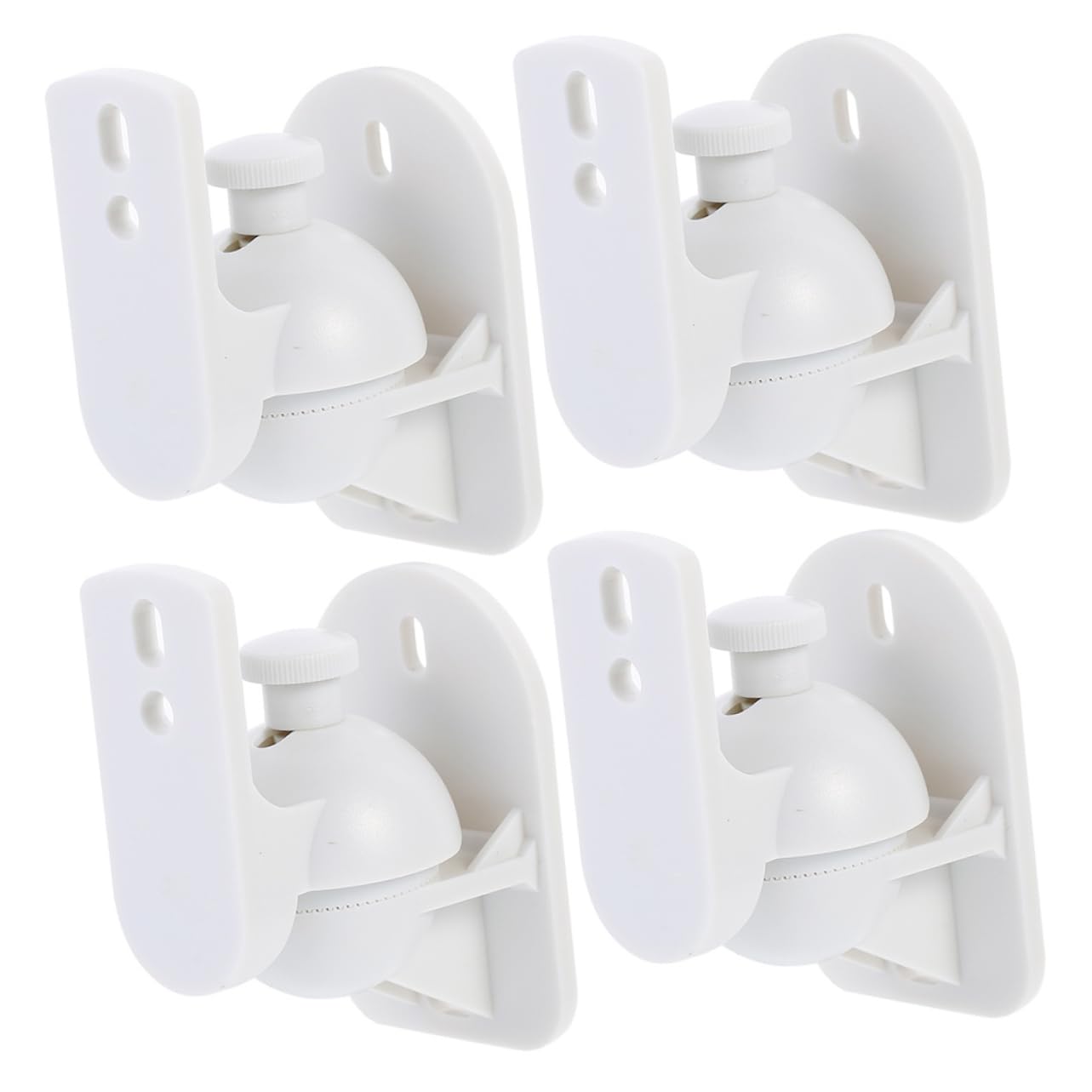Support Mural pour Haut-parleurs Rotatif Réglable 5kg en Abs Blanc