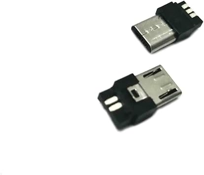20PCS USB Direct Jack Socket Connector - Male Type B, Standard Micro Port, Solder Welding Plate for DIY USB Power Supply & Breadboard