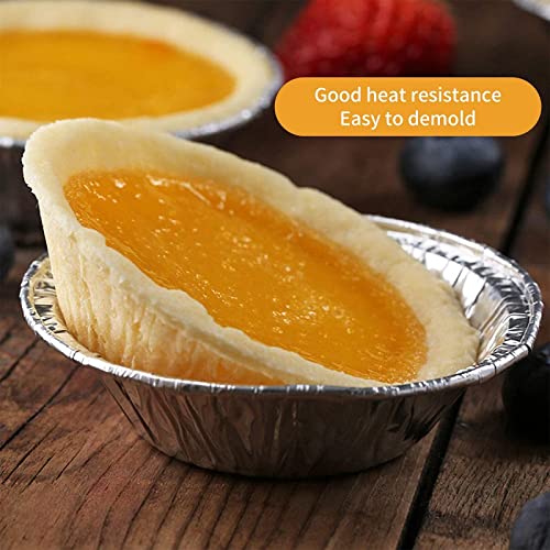 Guze-Us Mini Pie Pans (300 Pcs), Disposable Egg Tart Molds For Baking, 2.8-Inch Mini Tart, Aluminum Foil Bakeware For Baking, Making Tarts, Quiche Pie, Caramel Pudding, Etc. #TOP1