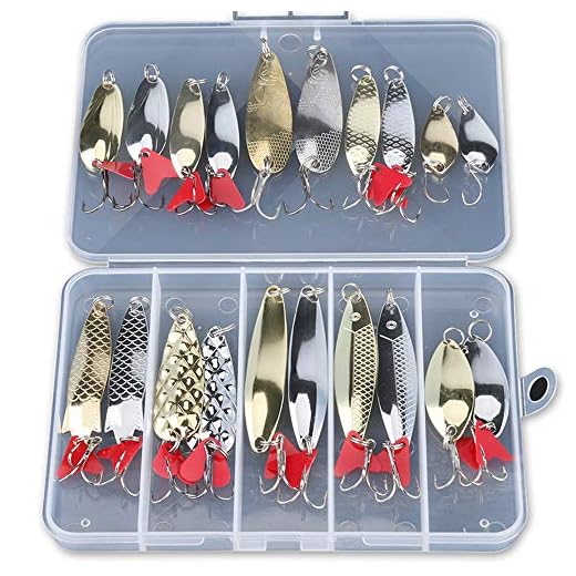 Metal Fishing Spoons Lures Set