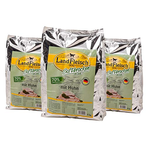 Landfleisch Country Meat Dog Soft Chunks with Chicken, 15 Kg Pack