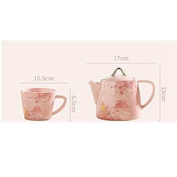 手作陶器製急須 白とピンクの花柄 新品 花霞 ポット 波佐見焼 藍花【ティーポット 急須 460ml 食器 日本