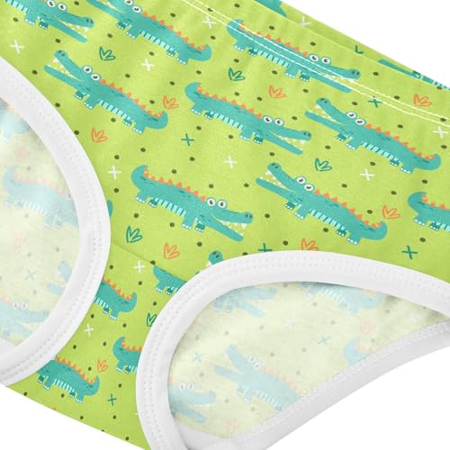 Girls' Underwear Cute Crocodile Cotton Stretch Comfort Toddler Panties4