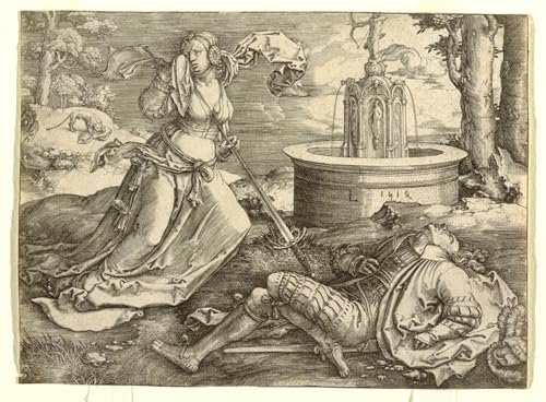 Pyrame et Thisbé impression dart Lucas Van Leyden affiche de qualité