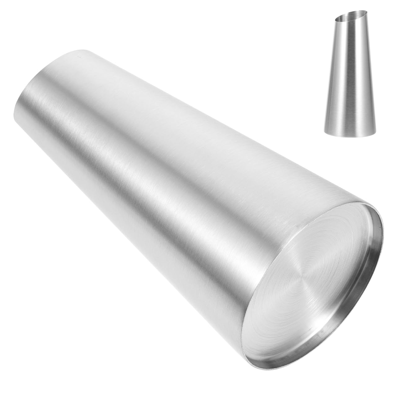Edelstahl Blumenvase Zylinder – 30 Cm Hoch, Silber, Für Tischdekoration, Kompakt, Für Wohnzimmer & Terrasse