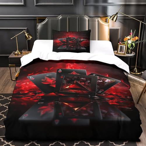 Housse de couette Flame Poker hypoallergénique et douce