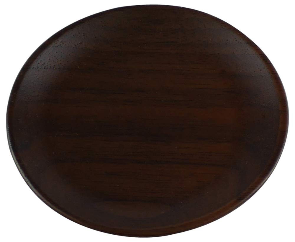 Alphax 902492 Small Plate, Walnut, 3.1 x 0.4 inches (8 x 1 cm), Walnut Blister Plate
